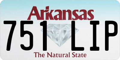 AR license plate 751LIP