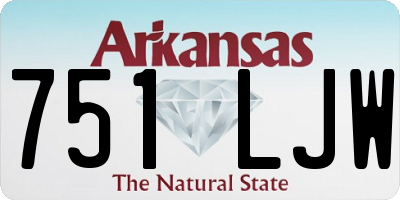 AR license plate 751LJW