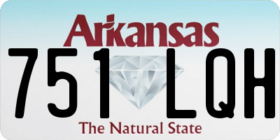 AR license plate 751LQH