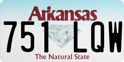 AR license plate 751LQW
