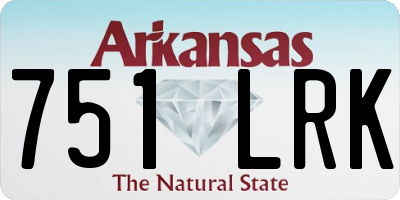 AR license plate 751LRK