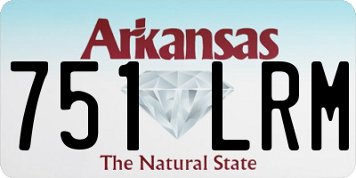 AR license plate 751LRM