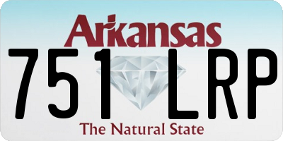 AR license plate 751LRP