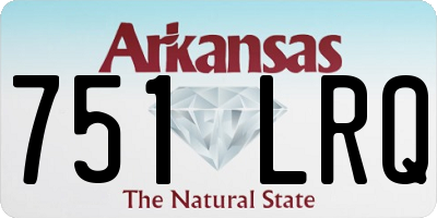 AR license plate 751LRQ