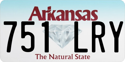 AR license plate 751LRY