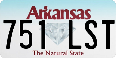 AR license plate 751LST