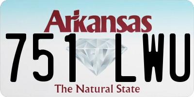 AR license plate 751LWU