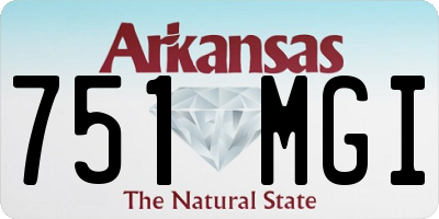 AR license plate 751MGI
