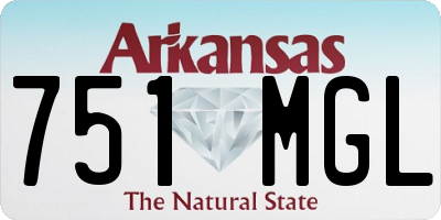 AR license plate 751MGL