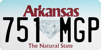AR license plate 751MGP