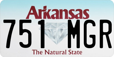 AR license plate 751MGR