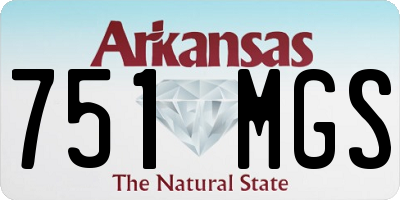 AR license plate 751MGS