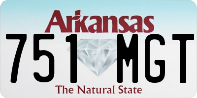 AR license plate 751MGT