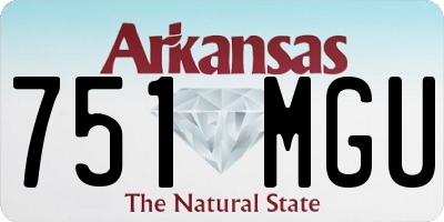 AR license plate 751MGU