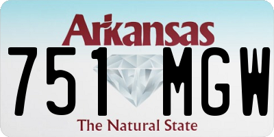 AR license plate 751MGW