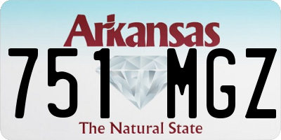 AR license plate 751MGZ