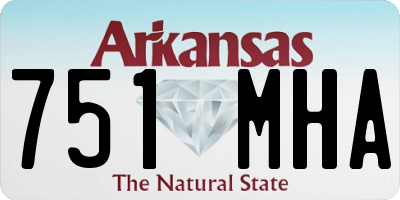 AR license plate 751MHA