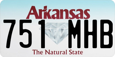 AR license plate 751MHB
