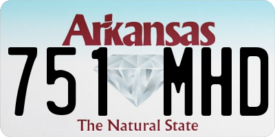 AR license plate 751MHD