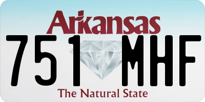 AR license plate 751MHF