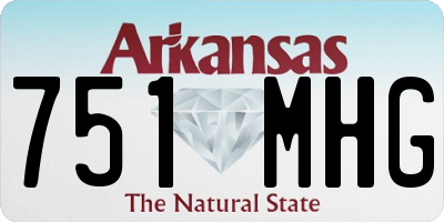 AR license plate 751MHG