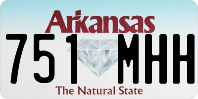 AR license plate 751MHH
