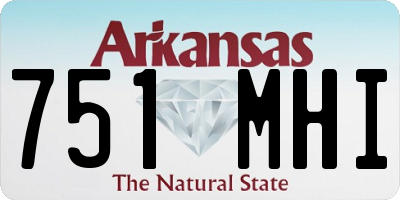 AR license plate 751MHI