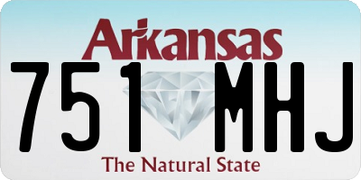 AR license plate 751MHJ
