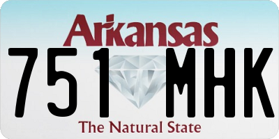 AR license plate 751MHK