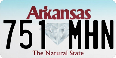 AR license plate 751MHN