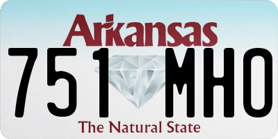 AR license plate 751MHO