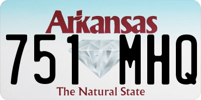 AR license plate 751MHQ