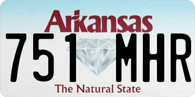 AR license plate 751MHR