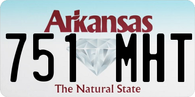 AR license plate 751MHT