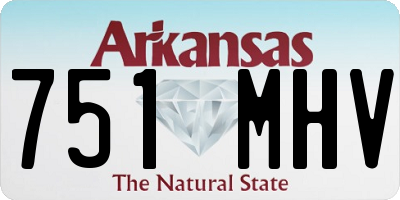 AR license plate 751MHV