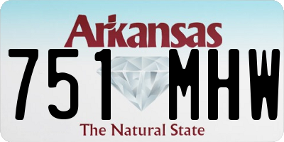 AR license plate 751MHW