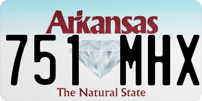 AR license plate 751MHX