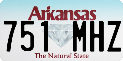 AR license plate 751MHZ
