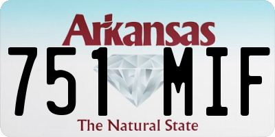 AR license plate 751MIF