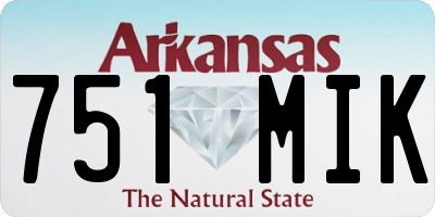 AR license plate 751MIK