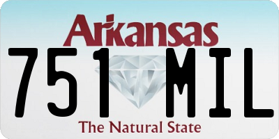 AR license plate 751MIL