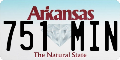 AR license plate 751MIN