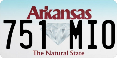 AR license plate 751MIO