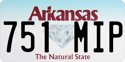AR license plate 751MIP