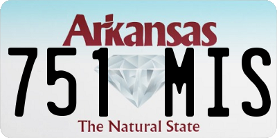 AR license plate 751MIS