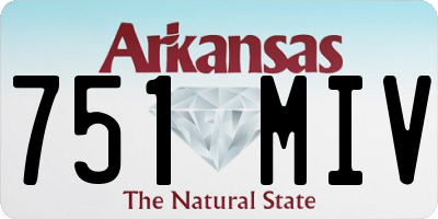 AR license plate 751MIV