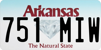 AR license plate 751MIW