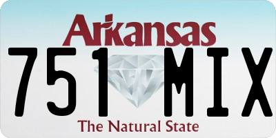 AR license plate 751MIX