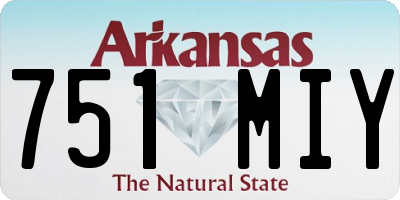 AR license plate 751MIY