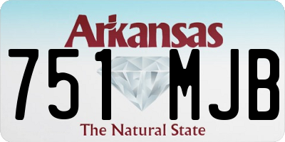 AR license plate 751MJB